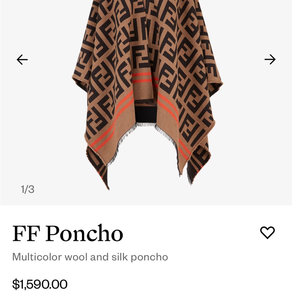 Fendi FF Poncho